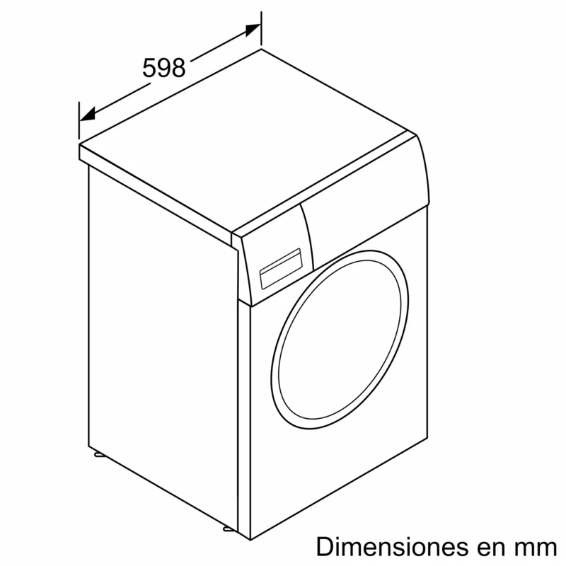 Lavadora de carga frontal 10 kg 1400 r.p.m. BOSCH - Imagen 7